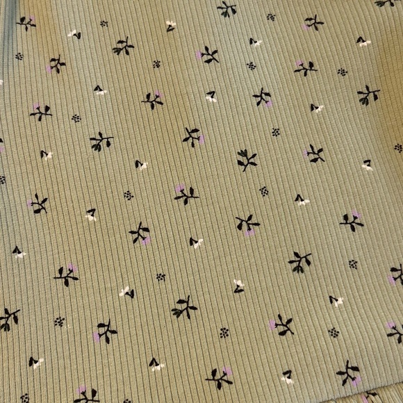 Minymo NWOT Floral Ribbed Dress Ribbed Twirl Skirt - Picture 3 of 6